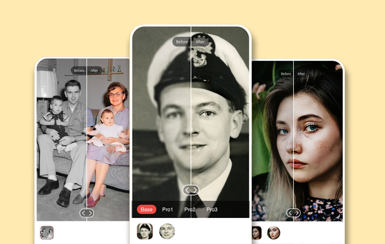Remini Appen Remini räddar gamla slitna fotografier.